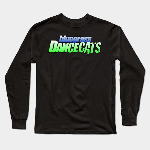 Bluegrass Dancecats Blue & Green Logo Long Sleeve T-Shirt by BGDC